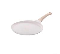 Trayneel Cast Aluminium Stone Skillet Pan with Wooden Handle for All Cooktops Including Induction 20 cm 24 cm 28 cm