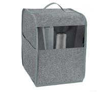 Trayneel Coffee Maker Cover for K Classic and K Select Compatible Water Resistant Nylon Dust Proof Protective Cover with Zipper Pocket and Handle 34 x 33 x 26 cm Grey