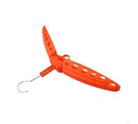 Trayneel Foldable Wetsuit Hanger with Ventilated Shoulders for Quick Drying Storage Compatible with Surfing Scuba Diving Wetsuits in Red Green Blue Black Orange(Orange)