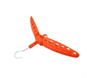 Trayneel Foldable Wetsuit Hanger with Ventilated Shoulders for Quick Drying Storage Compatible with Surfing Scuba Diving Wetsuits in Red Green Blue Black Orange(Orange)