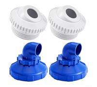 Trayneel Pool Jet Nozzle Set for Intex Pools SP1419D Rotatable Return Inlet Eyeball Fitting Adjustable Water Flow for Swimming Spa Accessories 4 Piece 32mm 38mm Bathtub Water