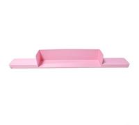 Trayneel Silicone Bathtub Side Tray Splash Guard for Water Spill Prevention with Strong Suction Cups Fits Smooth Tub Edges Bathroom Kitchen Sink Edge Protector 30 x 3.6 x 2.6 Inch Grey(Pink)