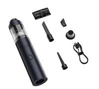 Trayneel USB Rechargeable Cordless Handheld Vacuum Cleaner 19000PA Suction for Car Home and Pet Hair with Crevice Tool Brush and Metal Filter Lightweight 1.2 lbs Gray(Gray)