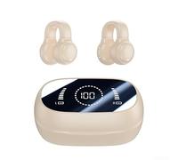 Trayneel Wireless Bone Conduction Headphones for Xiaomi and 5.0 Devices Sweatproof Ergonomic Ear for Sports Outdoor Activities Black White Skin Tone(skin)