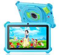Trayoo Kids Tablet, 7 inch Tablets for Kids, 32GB Toddler Tablet with Case Included, Parental Control, Dual Camera, GMS, WiFi (Blue)