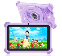 Trayoo Kids Tablet, 7 inch Tablets for Kids, 32GB Toddler Tablet with Case Included, Parental Control, Dual Camera, GMS, WiFi (Purple)