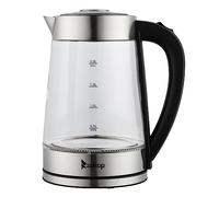 Trayoz Electric Kettle Glass, 2L Glass Water Kettle with Blue LED Lighting, Stainless Steel Filter, Auto Shut-off, Boil Dry, Overheat Protection 220V 2000W