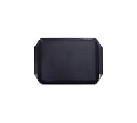 Trays Commercial Catering Tray Hotel Dining And Serving Cafeteria Fast Food Hamburger Restaurant Living Room Snack And Fruit Serving Trays(Black)