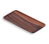 Trays for Coffee Table, 9.8x4.7x0.5in Rectangle Wooden Tray Simple Style Tea Serving Tray Drink Snack Serving Platter for Home Hotel Restaurants