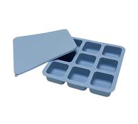 Trays For Freezer - 9 Cavities Silicone Easy Release Accessories With Lid, Molds,For Bars Parties Camping Cocktails Coffee Food Chocolate