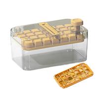 Trays for Freezer, Reusable 6 Cavity Molds with Lid for Large Ice Cubes - Non-stick Kitchen Accessory for Beer, Coffee, Juice and Sodas, Summer Parties, Picnic Camp