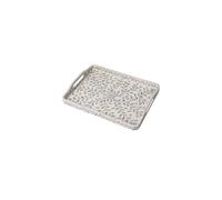 Trays for Serving Handmade Shell Tray Living Room Storage Tray, Hotel Service Tray, Cafe Restaurant Meal Afternoon Tea Snack Tray Dinner Tray(M)