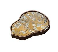 Trays for Serving Walnut Wood Teapot Dry Tea Table Afternoon Tea Tea Tray Teapot Pot Mat With Fabric Tea Mat Home Living Room Tray Dinner Tray(B,M)