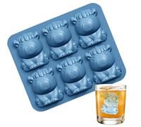 Trays for the Freezer, Flexible Capybara Mould, Easy Demoulding, 6 Compartments, Funny Animal Ice Moulds, for Whisky, Coffee, Beer, Cold Drinks and Drinks, Family Celebrations and Parties