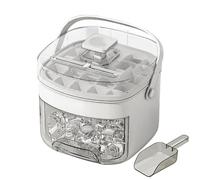 Trays, Tray with Lid, Reusable Maker, Press Type Practical Portable Ice Machine, for Kitchen and Picnic, with Ice Scraper, Non-Stick