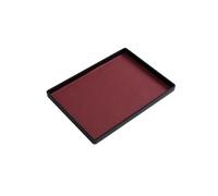 Trays Wine Red Leather Tray Home Rectangular Snack Living Room Dried Fruit And Afternoon Tea Juice Milk Serving Trays