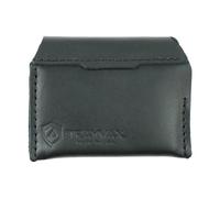 Trayvax Summit Notebook Wallet, RFID Protective Small Leather Credit Card Holder with Cash Pocket, Includes Pocket Notebook and Space Pen, Black, Summit