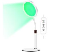 Trayvespace SAD Lamp, 520nm Green SAD Light Therapy Lamp, 12W Light Therapy, 10 Adjustable Brightness & 3 Timer for Skin Repair and Texture Improvement