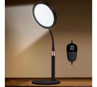 Trayvespace SAD Lamp, SAD Light Therapy Lamp, UV-Free 10000 Lux Sun Lamp Therapy with 3 Light Colors & 9 Adjustable Brightness & 3 Timer for Lift Mood (Black)
