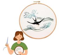 Traziewell Cross Stitch Kit Animals Full Range of Embroidery Starter Kits for Beginners Adults Kids DIY Handmade Easy Patterns 1511