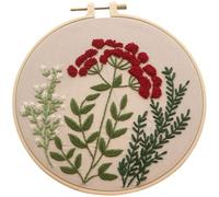 Traziewell Cross Stitch Kits with Pattern Floral Design Embroidery Starter Kits for Beginners DIY Handmade Easy Patterns 0220