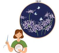 Traziewell Embroidery Kits for Adults Beginners Kids Starter DIY Advanced Modern Printed Stamped Cross Stitch Kit 0206