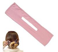 Traziewell Hair Styling Accessories Magic Hair Bun French Hairstyle Magic Hair Bun Maker Doughnut Hair Bun Maker for Thick or Long Hair Pink 0121