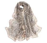 Traziewell Women's Scarves & Wraps Scarfs for Women Lightweight Neck Wrap Ladies Oversized Chiffon Scarf with Paisley Flower Pattern 2510
