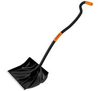 Trazon Snow Shovel Heavy Duty Driveway w/Ergonomic Handle to Use Without Backpain Home Garage Car-Snow 18 Inch Blade Large Capacity & 60 Long (Black) (EgronomicShovelBlack2023)