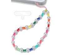 TRBR Baroque Pearl Phone Charm Wrist Strap, Beaded Lanyard Wristlet Chain, Elegant Bracelet Strap for iPhone & Cell Phone Cases