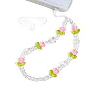 TRBR Baroque Pearl Phone Charm Wrist Strap, Beaded Lanyard Wristlet Chain, Elegant Bracelet Strap for iPhone & Cell Phone Cases