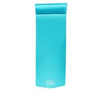 TRC Recreation Splash 70 Inch Foam Raft Lounger Swimming Pool Float Mat with Roll Pillow for Poolside, Lake, and Beach, Tropical Teal Blue