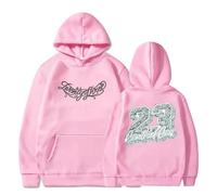 Trconk Central Cee 23 Hoodie Unisex Fashion Pullover Sweatshirts Men Women Casual Oversized Couple Long Sleeve Hoodies XXS~4XL-Pink||M