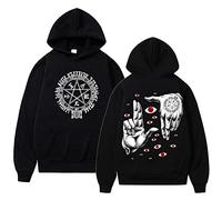 Trconk Funny Vintage Hoodies Hellsing Ultimate Anime Cool Hoodies Fashion Cartoon Casual Women Men Tops Sweatshirts XXS~4XL-Black||L