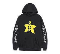 Trconk Hoodie Kotaro Lives Alone Anime Hoodie Harajuku Long Sleeve Pullover Casual Sweatshirt Printed Fashion Loose Unisex Sweatshirt Unisex XXS~3XL-Black||M