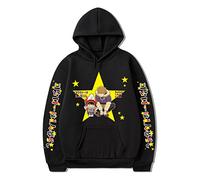 Trconk Hoodie Kotaro Lives Alone Harajuku Manga Hoodie Kawaii Long Sleeve Pullover Sweatshirt Printed Pattern Fashion Couple Sweatshirt XXS~3XL-Black||L