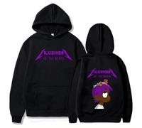 Trconk Hoodies Lil Uzi Vert Casual Printed Pullover Sweatshirt Men Women Hip Hop Fashion Neutral Long Sleeve Tops Streetwear-Black||4XL