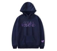 Trconk Hoodies Olivia Rodrigo Fashion Casual Pullover Sweatshirt Unisex Printed Oversized Long Sleeve Tops Streetwear-blue||XS