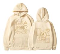 Trconk Hozier Unreal Unearth Tour Hoodies Men Women Fashion Hip Hop Pullover Sweatshirt Oversized Printed Long Sleeve Hoodie Unisex Top XS~4XL-khaki||x_l