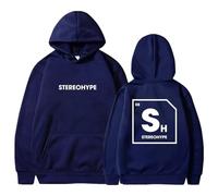 Trconk James Hype Stereohype Hoodie Unisex Casual Long Sleeve Sweatshirts Men Women Printed Fashion Pullover Hoodies Streetwear XXS~4XL-blue||3XL