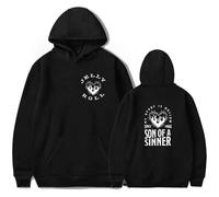 Trconk Jelly Roll Hoodies 2D Unisex Printed Long Sleeve Sweatshirts Mens Womens Casual Oversized Pullover Hoodies Fashion Clothing XXS~4XL-Black||M