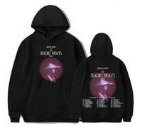 Trconk Jhene Aiko The Magic Hour Tour Hoodies Unisex Printed Long Sleeve Hoodies Fashion Oversized Pullovers Sweatshirts Streetwear For Men Women XS~4XL-black||XS