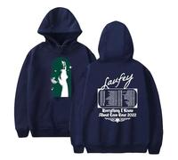 Trconk Laufey Merch Hoodies Street Fashion Long Sleeve Hoodies Men Women Unisex Casual Oversized Pullover Sweatshirt XXS~4XL-blue||S