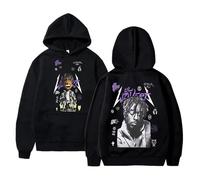 Trconk Rapper Lil Uzi Vert Personality Fashion Hoodie Men Women Hip Hop Casual Oversized Sweatshirt Cartoon Vintage Long Sleeve Tops-Black||XL
