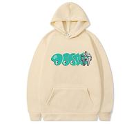 Trconk Rapper Mf Doom Cool Pullover Hoodie Oversize Loose Neutral Sweatshirts Couple Long Sleeve Tops Streetwear XXS~4XL-Khaki||L