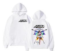 Trconk Singer Katy Perry Hoodie Men Women Fashion Unisex Pullover Sweatshirts Casual Printed Long Sleeves Hoodies Streetwear XS~4XL-white||4x_l