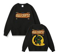 Trconk Sweatshirt Mf Doom Double Sided Print Hoodies Street Fashion Casual Sportswear Men Women Hip Hop Long Sleeve Pullover XXS~3XL-Black||M