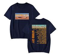 Trconk T-shirts Asteroid City Casual Loose T-shirts Streetwear Pullover Summer Short Sleeves Men Women Fashion Neutral Short Sleeve Tops XXS~4XL-blue||4XL