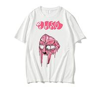 Trconk T-shirts Mf Doom Graphic T-shirts Streetwear Men Women Pure Cotton T-shirts Loose Hip Hop T-shirts Short Sleeve XXS~3XL-White||M