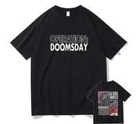 Trconk T-shirts Rapper Mf Doom Printed Graphic T-shirts Men's & Women's Fashion Oversized Short Sleeve Streetwear Cotton T-shirts XXS~4XL-Black||XXL